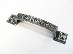 Ручка плоская ИСЕТЬ РС-100-1 без крючка, античный алюминий
